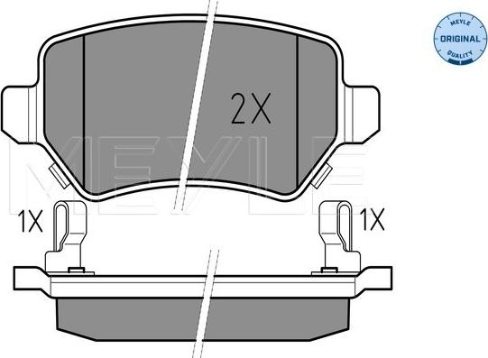 Meyle 025 234 1715/W - Set placute frana,frana disc aaoparts.ro