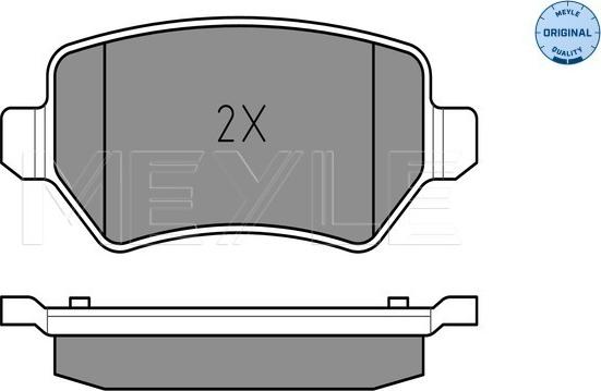 Meyle 025 234 1715/W - Set placute frana,frana disc aaoparts.ro