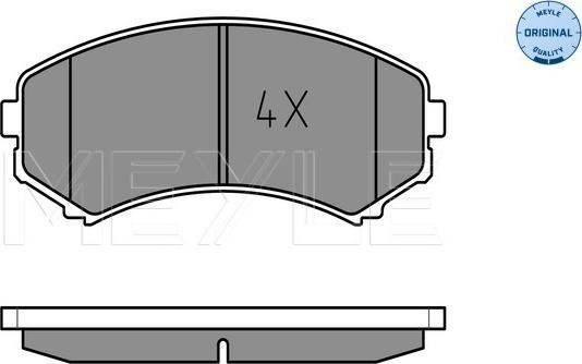 Meyle 025 234 8816/W - Set placute frana,frana disc aaoparts.ro