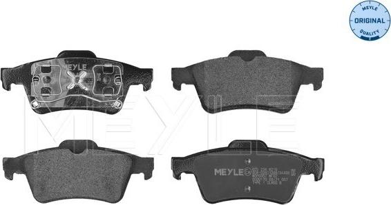 Meyle 025 234 8216 - Set placute frana,frana disc aaoparts.ro