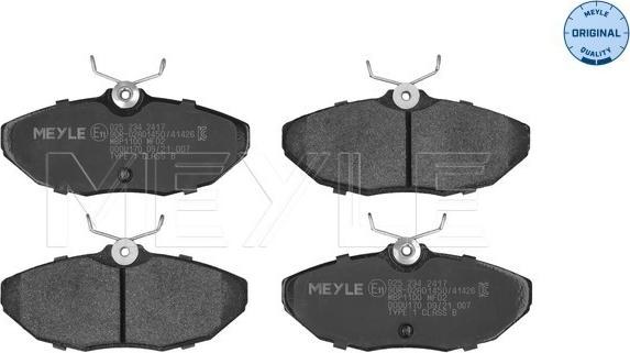 Meyle 025 234 2417 - Set placute frana,frana disc aaoparts.ro