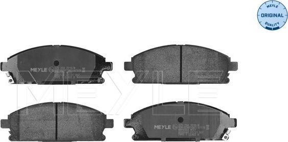 Meyle 025 234 2016/W - Set placute frana,frana disc aaoparts.ro