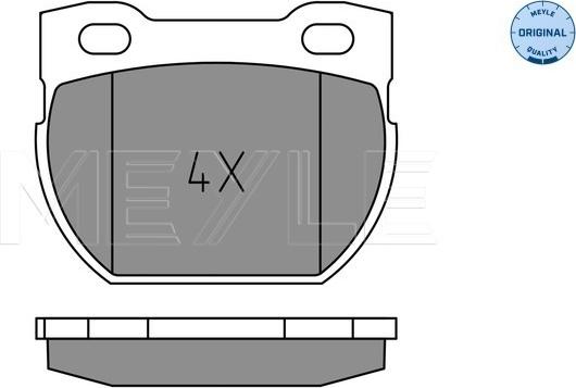 Meyle 025 234 7118 - Set placute frana,frana disc aaoparts.ro