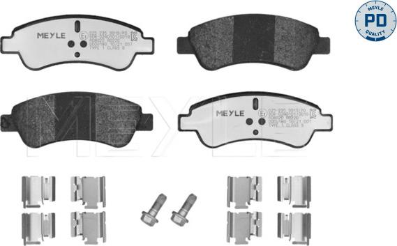 Meyle 025 235 9919/PD - Set placute frana,frana disc aaoparts.ro