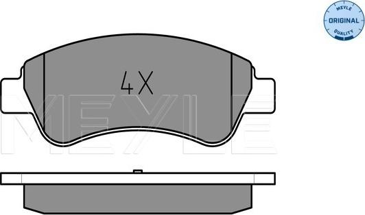 Meyle 025 235 9919 - Set placute frana,frana disc aaoparts.ro