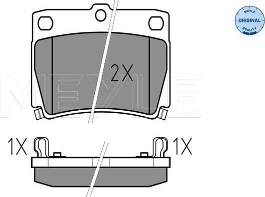 Meyle 025 235 9315/W - Set placute frana,frana disc aaoparts.ro