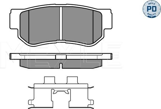 Meyle 025 235 4314/PD - Set placute frana,frana disc aaoparts.ro