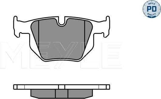 Meyle 025 235 5017/PD - Set placute frana,frana disc aaoparts.ro