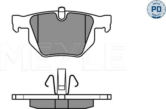 Meyle 025 235 5017/PD - Set placute frana,frana disc aaoparts.ro