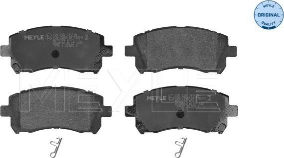 Meyle 025 235 5817/W - Set placute frana,frana disc aaoparts.ro