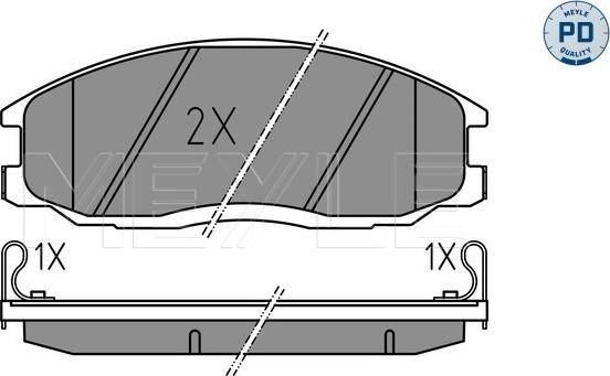 Meyle 025 235 6916/PD - Set placute frana,frana disc aaoparts.ro