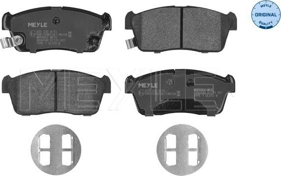 Meyle 025 235 0715 - Set placute frana,frana disc aaoparts.ro