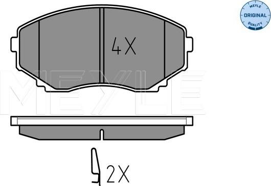 Meyle 025 235 1516/W - Set placute frana,frana disc aaoparts.ro