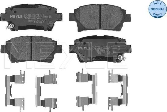 Meyle 025 235 1015/W - Set placute frana,frana disc aaoparts.ro