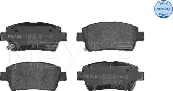 Meyle 025 235 1017 - Set placute frana,frana disc aaoparts.ro