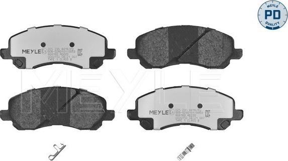 Meyle 025 235 8416/PD - Set placute frana,frana disc aaoparts.ro