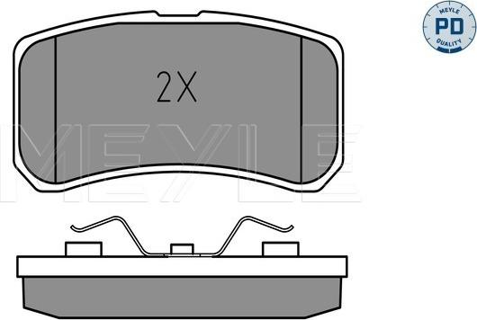 Meyle 025 235 8216/PD - Set placute frana,frana disc aaoparts.ro