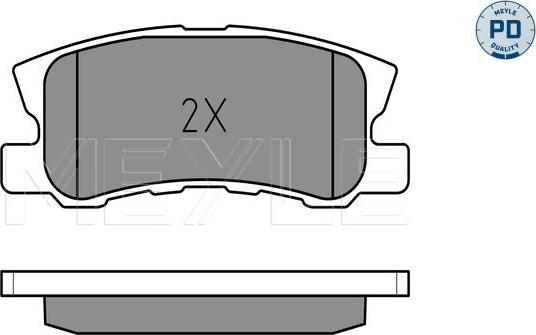 Meyle 025 235 8216/PD - Set placute frana,frana disc aaoparts.ro