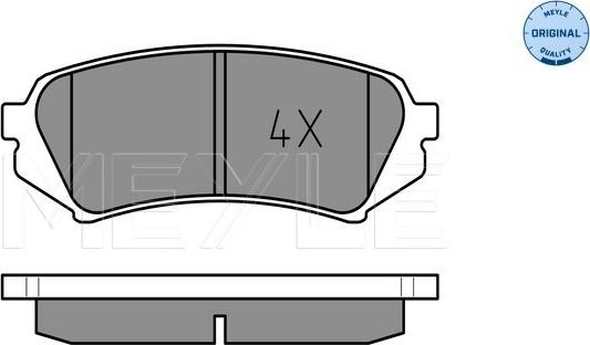 Meyle 025 235 3917 - Set placute frana,frana disc aaoparts.ro