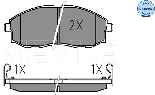 Meyle 025 235 3617/W - Set placute frana,frana disc aaoparts.ro