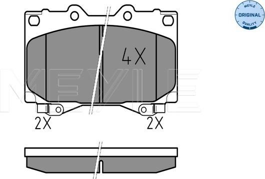 Meyle 025 235 2415/W - Set placute frana,frana disc aaoparts.ro