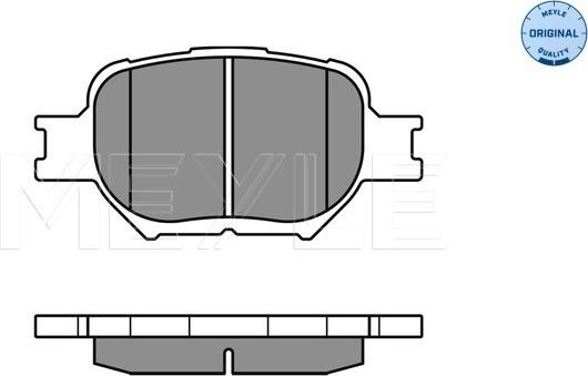 Meyle 025 235 2617 - Set placute frana,frana disc aaoparts.ro