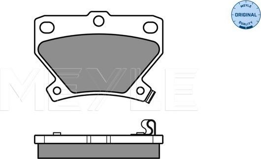 Meyle 025 235 2114/W - Set placute frana,frana disc aaoparts.ro