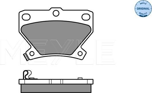 Meyle 025 235 2114/W - Set placute frana,frana disc aaoparts.ro