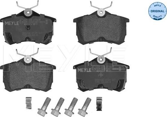 Meyle 025 235 2714/W - Set placute frana,frana disc aaoparts.ro