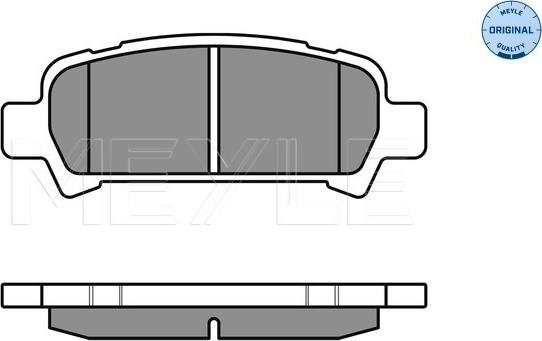 Meyle 025 235 7214/W - Set placute frana,frana disc aaoparts.ro