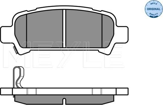 Meyle 025 235 7214/W - Set placute frana,frana disc aaoparts.ro