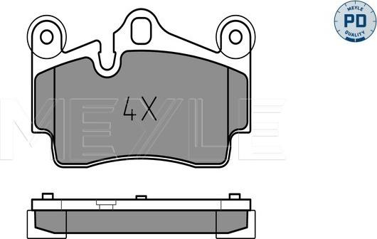 Meyle 025 236 9417/PD - Set placute frana,frana disc aaoparts.ro