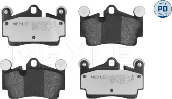 Meyle 025 236 9417/PD - Set placute frana,frana disc aaoparts.ro