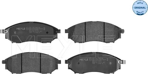 Meyle 025 236 9816/W - Set placute frana,frana disc aaoparts.ro