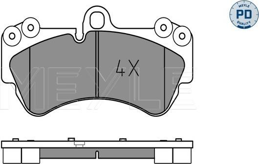 Meyle 025 236 9217/PD - Set placute frana,frana disc aaoparts.ro