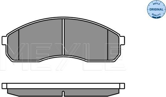 Meyle 025 236 4916/W - Set placute frana,frana disc aaoparts.ro