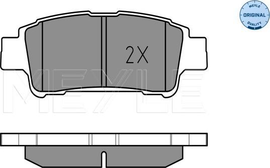 Meyle 025 236 4616/W - Set placute frana,frana disc aaoparts.ro