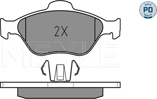 Meyle 025 236 0418/PD - Set placute frana,frana disc aaoparts.ro