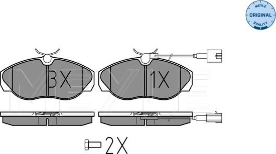 Meyle 025 236 0219/W - Set placute frana,frana disc aaoparts.ro