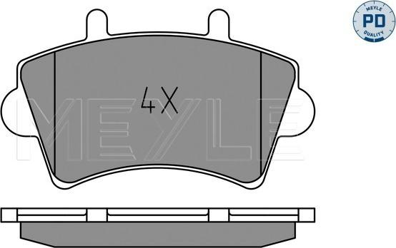 Meyle 025 236 1318/PD - Set placute frana,frana disc aaoparts.ro