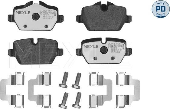 Meyle 025 236 2316/PD - Set placute frana,frana disc aaoparts.ro