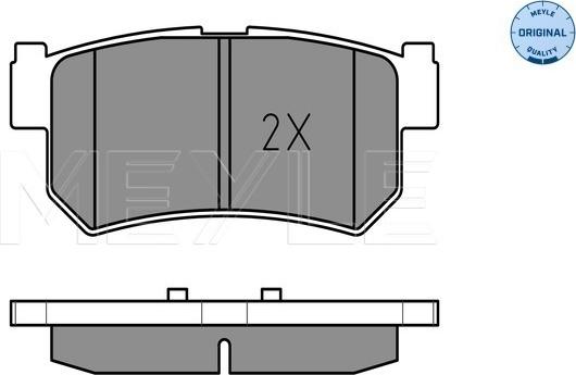 Meyle 025 236 7315/W - Set placute frana,frana disc aaoparts.ro