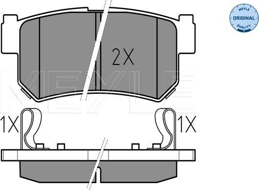 Meyle 025 236 7315/W - Set placute frana,frana disc aaoparts.ro