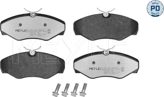 Meyle 025 230 9918/PD - Set placute frana,frana disc aaoparts.ro