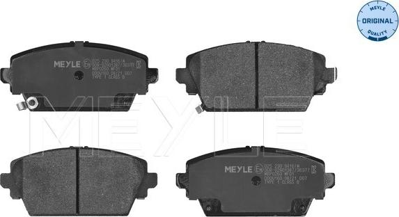 Meyle 025 230 9416/W - Set placute frana,frana disc aaoparts.ro