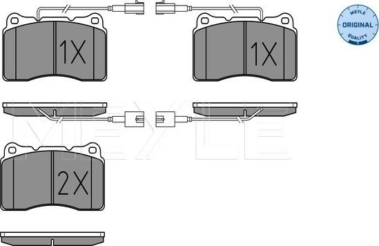 Meyle 025 230 9216/W - Set placute frana,frana disc aaoparts.ro