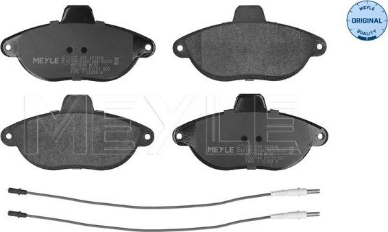 Meyle 025 230 4218/W - Set placute frana,frana disc aaoparts.ro