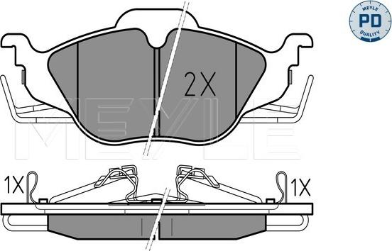 Meyle 025 230 6317/PD - Set placute frana,frana disc aaoparts.ro