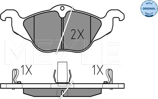 Meyle 025 230 6317/W - Set placute frana,frana disc aaoparts.ro