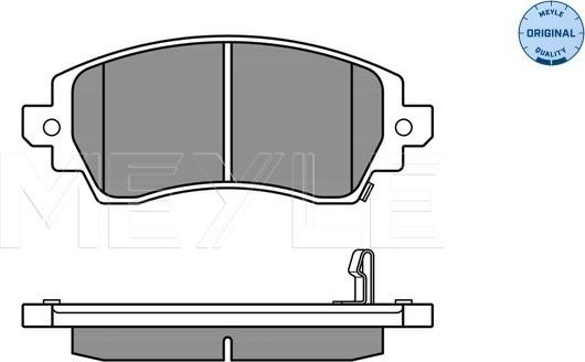 Meyle 025 230 8818/W - Set placute frana,frana disc aaoparts.ro